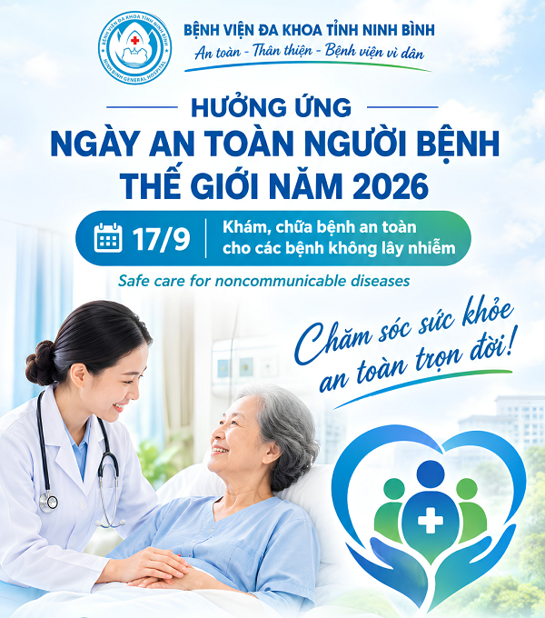 HƯỞNG ỨNG NGÀY AN TOÀN NGƯỜI BỆNH THẾ GIỚI NĂM 2026.