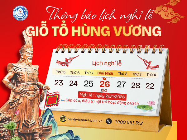 THÔNG BÁO LỊCH LÀM VIỆC DỊP LỄ GIỖ TỔ HÙNG VƯƠNG (10/3 ÂM LỊCH)