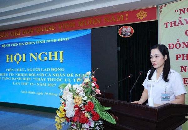 HỘI NGHỊ LẤY PHIẾU TÍN NHIỆM XÉT TẶNG DANH HIỆU “THẦY THUỐC NHÂN DÂN”, “THẦY THUỐC ƯU TÚ” LẦN THỨ 15 NĂM 2027