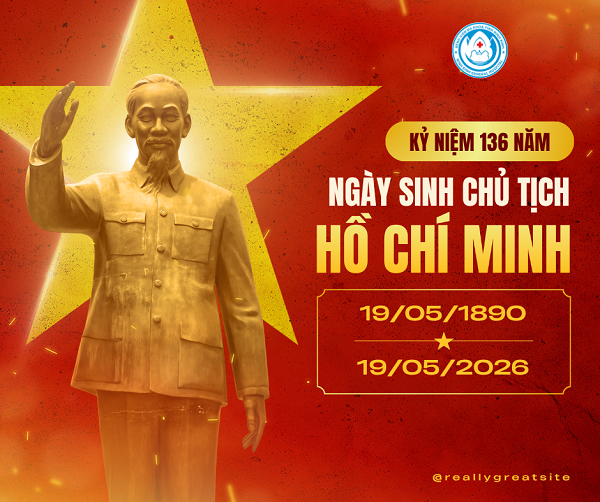 BỆNH VIỆN ĐA KHOA TỈNH NINH BÌNH CHÀO MỪNG KỶ NIỆM 136 NĂM NGÀY SINH CHỦ TỊCH HỒ CHÍ MINH.