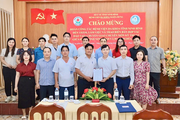 BỆNH VIỆN ĐA KHOA TỈNH NINH BÌNH KHẢO SÁT, HỖ TRỢ CHUYÊN MÔN VÀ TẬP HUẤN KỸ THUẬT CHUYÊN SÂU CHO BVĐK NGHĨA HƯNG.