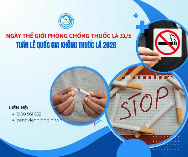Hưởng ứng Ngày Thế giới không thuốc lá và Tuần lễ Quốc gia không thuốc lá năm 2026.