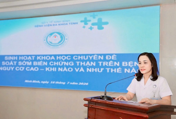 SINH HOẠT KHOA HỌC CHUYÊN ĐỀ: TẦM SOÁT SỚM BIẾN CHỨNG THẬN Ở NGƯỜI BỆNH NGUY CƠ CAO.